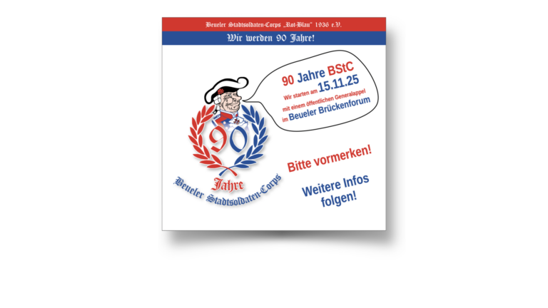Einladung-90-Jahre‎-Beueler Stadtsoldaten-Corps